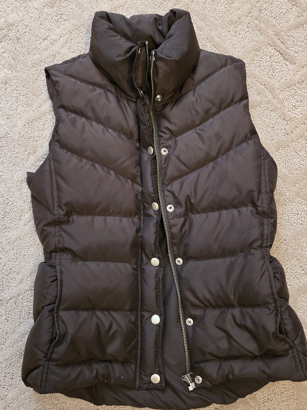 Women's Quilted Puffer Vest - Black